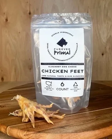 1ea 6pc Furever Primal Chicken Feet - Health/First Aid